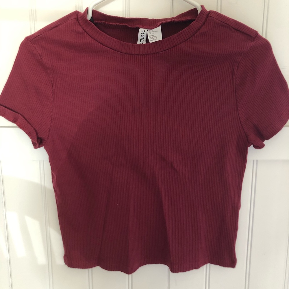 H&M ribbed tee shirt
